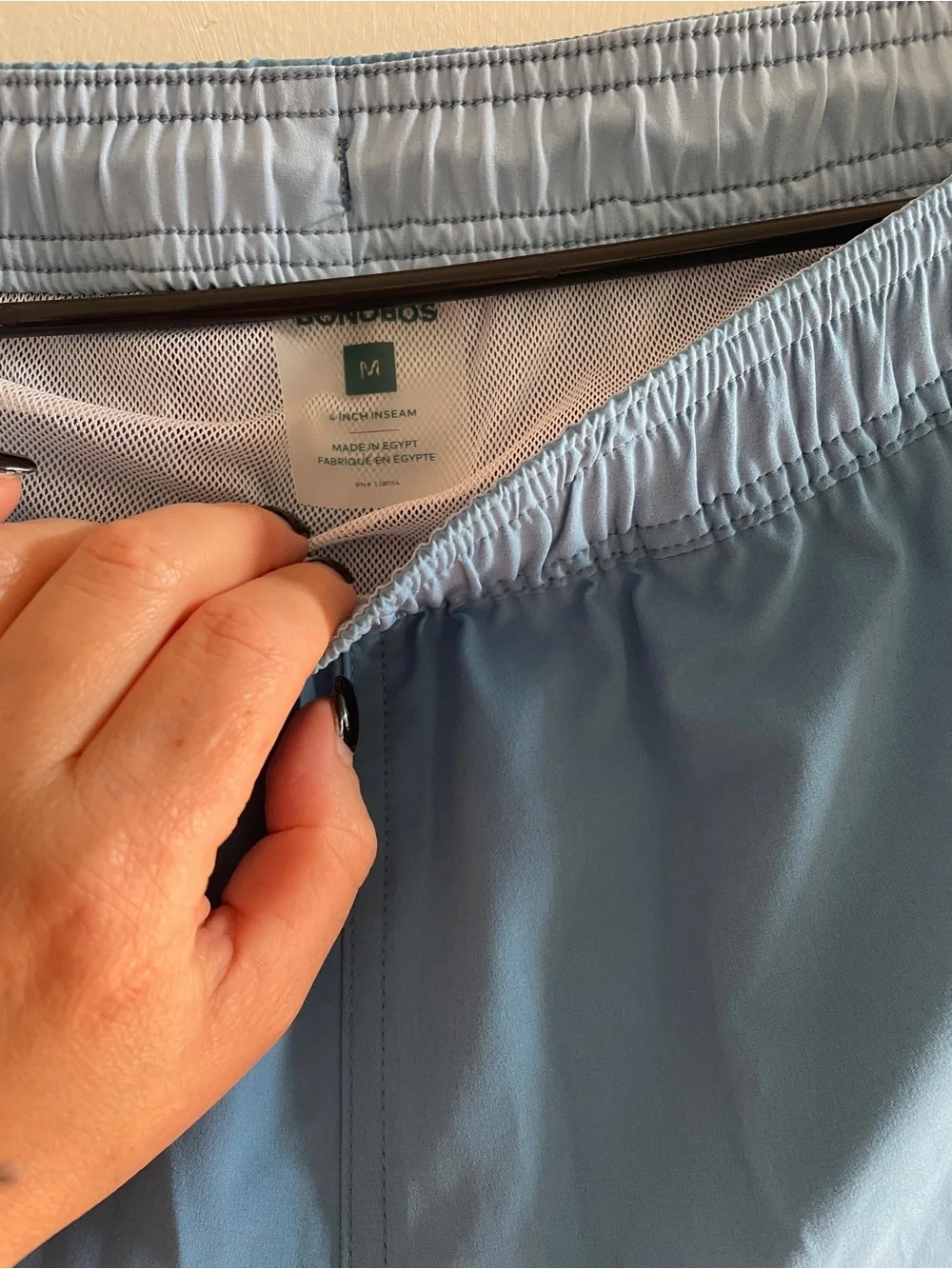 Bonobos Colorful swim trunks with a shorter, curved hem , just like your dad